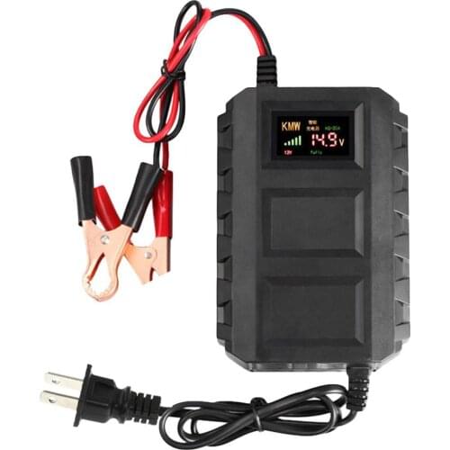 12v 20A Battery Charging Unit Car Automobile LCD Display Intelligent Lead Acid Battery Power Universal Truck Motorcycle Charger