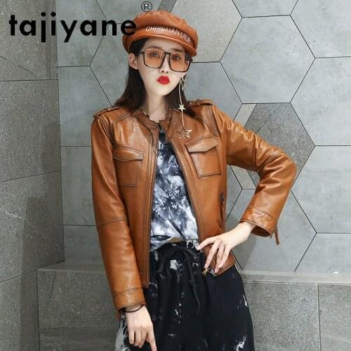 2021 Leather Real Jacket Women Genuine Sheepskin Coats Woman Clothing Korean Style High Quality Mujer Chaqueta TN1733