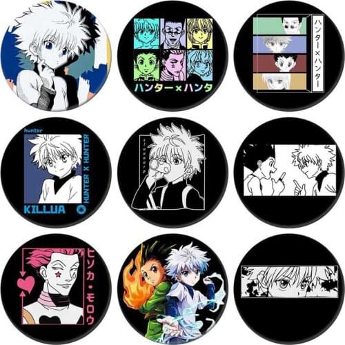 1 pcs Anime Brooch Comic Figures Killua GON·FREECSS Hisoka Pin Badge Cosplay Clothes Backpack DIY Decoration