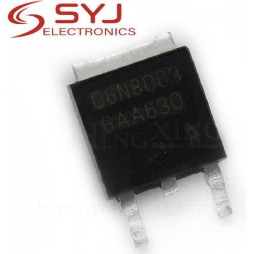 10pcs/lot SPD06N80C3 06N80C3 TO-252 In Stock