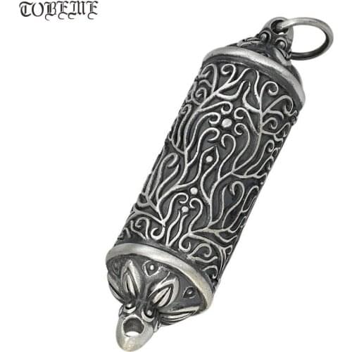 100% 925 Silver Tibetan Sakyamuni Pendant Buddhist Sakyamuni Buddha Amulet Sterling Tibetan Buddha Statue Pendant Good Luck