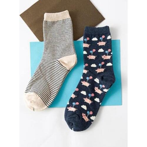 120pairs/lot women new fashion winter cotton 3D cartoon animal AB sock/cotton socks