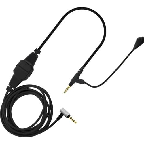 3.5mm Boom Microphone Volume Cable for V-MODA Crossfade M-100 LP LP2 M-80 V-80 to Gaming Headphone for PS4 One
