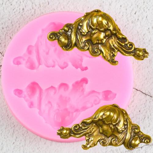 Goddess Avatar Silicone Mold DIY Cupcake Topper Fondant Cake Decorating Ppolymer Clay Jewelry Candy Chocolate Gumpaste Moulds
