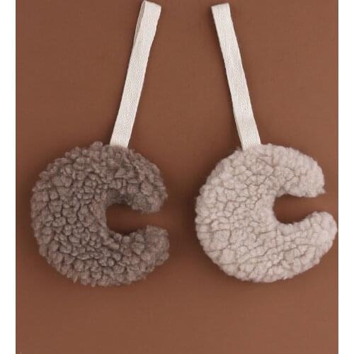 Baby Pacifier Chain Pendant Soft Cotton Plush Moon Soother Dummy Nipple Holder