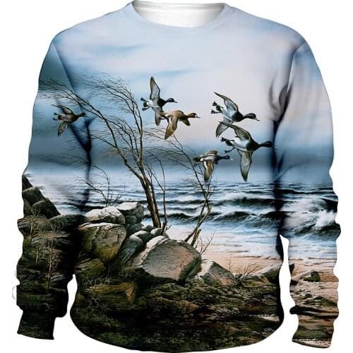 Wild duck kid 3D print Flannelet Children zipper coat Sweatshirt/Hooded//family clothing dropshipping