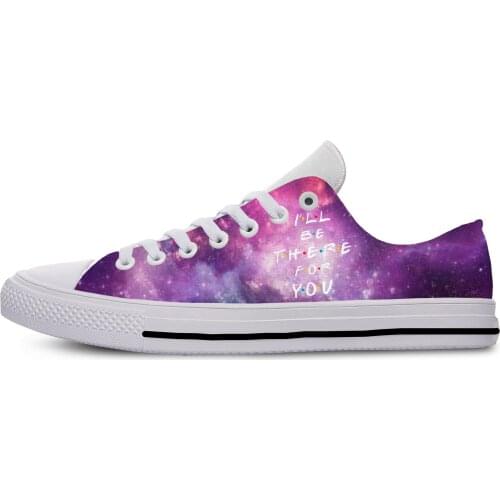 Friends I'll be there for you! Novelty Design Fashion Lightweight Classic Canvas Shoes Men Women Casual Breathable Sneakers