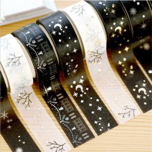 Hot sale! Golden blocking masking glod and silver adhesive japanese washi tape 8 rolls/lot