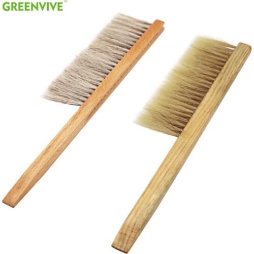 Beekeeping Tools Good Quality Wood Honey Bee Sweep Brush Two Rows Horse Hair New Bee Brushes Beehive Cleaning Brush Equipment