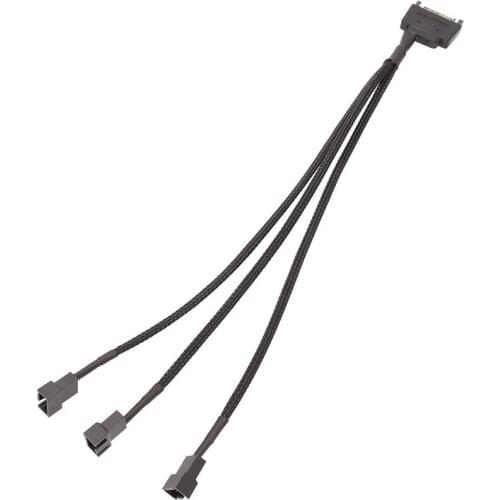 30CM 4Pin To 3-way Y Splitter Cable Fan 4-pin To 3x4Pin/3Pin PC Computer Notebook Computer Accessories Extension Cable