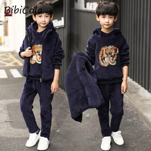 Boys Clothing Set Autumn Winter Boys Clothes Christmas Costume Outfit Children Embroidery Suit 4-8Y Boys Clothes Suit