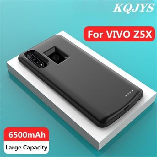 KQJYS 6500mAh Portable Battery Charging Power Case for VIVO Z5X Battery Case Power Bank Battery Charger Cases for VIVO Z5X