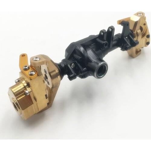 Rc Car Metal Front Axle Cover W/ Brass Counterweight For 1/10 Scale TRAXXAS TRX4 Model Toy Cars Upgrade Parts