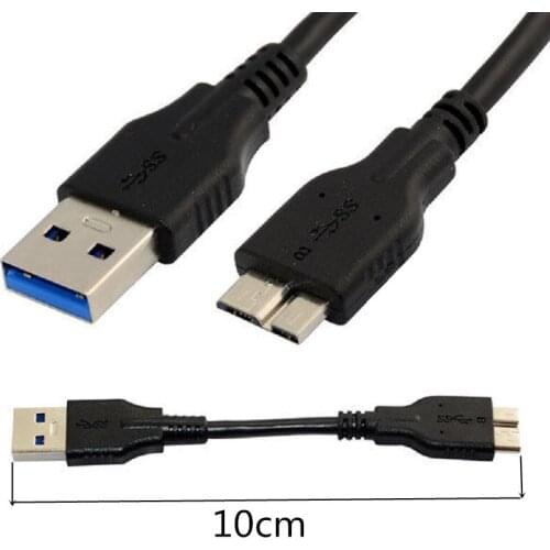 Micro USB 3.0 Cable USB 3.0 Type A Male to Micro B Cord for Samsung Galaxy S5, Note 3, Camera, Hard Drive and More 0.1m/10cm