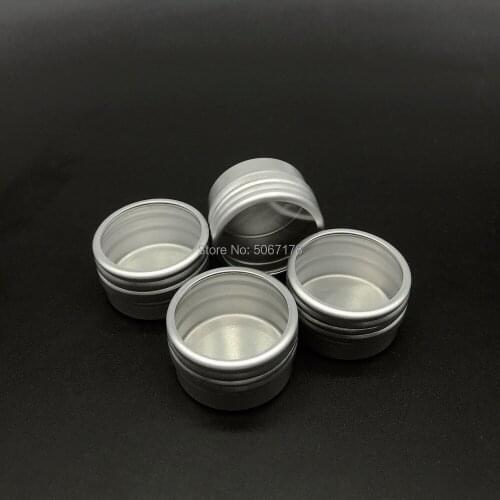30/50/100pcs Mini Aluminum Tin Jars Metal 10ml Travel Empty Cosmetic Face Care Eye Cream Lip Balm Gloss Packaging