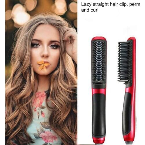 Multifunctional Hair Straightener Dual-Purpose Straight Hair Comb Curlers Straight Clips Straight Electric Straightener
