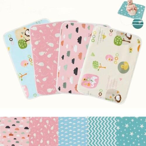 Covers Washable Baby Infant Urine Mat Nappy Bed Waterproof Changing Pads Diaper Pad Cotton