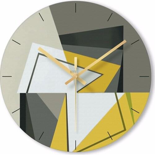 Nordic Art Mute Wall Clock For Home Decor 12 Inch Modern Minimalist wall clock Simple Decorative Wall Watches
