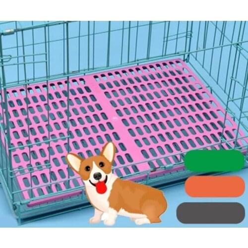 Pet Plastic Wear-resistant Cage Mat cat dog Accessories Grids Holes Small Animal Anti-slip Cushion Feet Pads Easy Cleaning