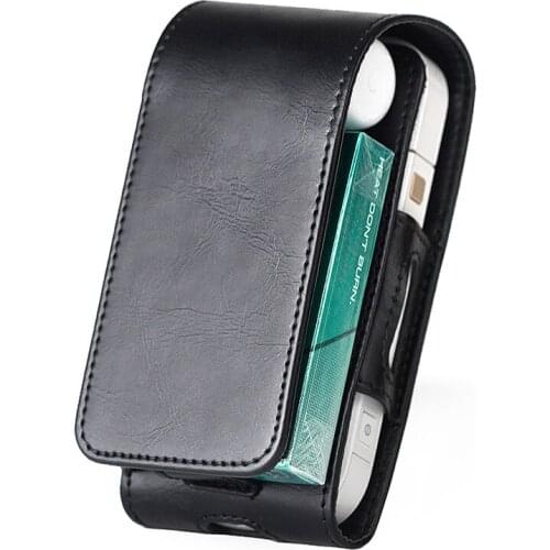 Portable PU Leather Bag For IQOS For IQOS 2.4 Plus III Universal Pouch Black Blue Color Case