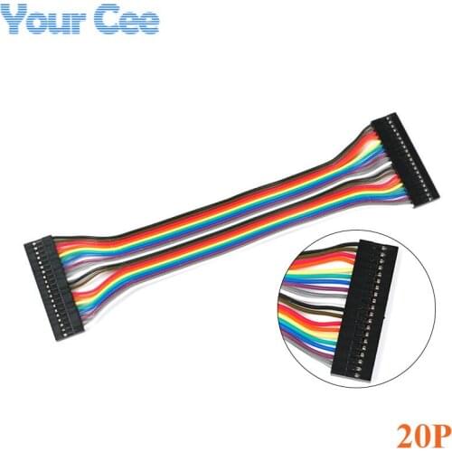 20P Female To Female Connector with 20cm Dupont Cable Wire 2.54MM Breadboard Jumper Wires for Arduino