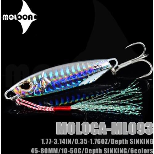 Fishing Lure Jig Metal Weights10-50g Bass Bet Full Water Bait Jigging Isca Artificial Lures Holographic Pesca Whopper Trout Fish