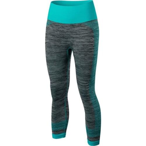 Womens Sporting Gyms Pants 3/4 Length High Elastic Waist Fitness Sweatpant Short Leggings Push up Workout Jogger Trousers