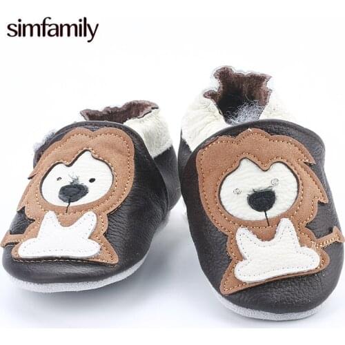 [simfamily]NEW Genuine Cow Leather Baby Moccasins Soft Soled Toddlers Infant Baby Shoes Boys Girls Newborn Shoes First Walkers