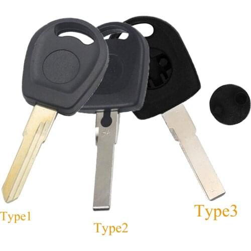 Jingyuqin Replacement Transponder Chip Remote Case Key Shell Fob For VW Volkswagen Golf POLO BORA PASSAT Jetta