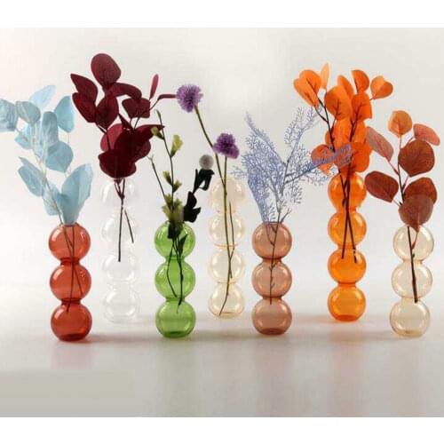 Nordic Style Glass Vase Crystal Vase Modern Hydroponic Plants European Fresh for Weddings Events Parties Home Room Decoration