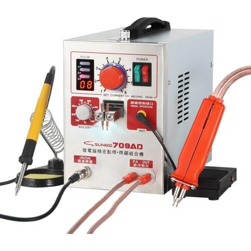 SUNKKO709AD small handheld lithium battery spot welding machine 18650 welding pen nickel belt welding machine