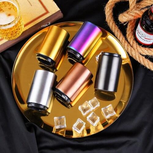 Creative Personality Stainless Steel Bottle Opener Beer Cap Opener Push-type Automatic Bottle Opener