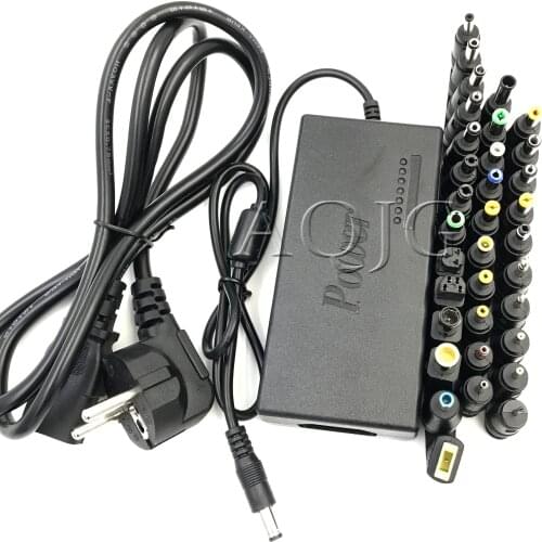 34Pcs Universal Power Adapter 96W 12V To 24V Adjustable Portable Charger For Dell Toshiba Hp Asus Acer Laptops Eu-Plug