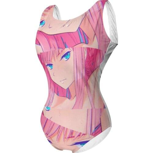 Women 2021 Exotic Bikinis Zero Two Pink Girl 002 Goro Hiro Women Swimsuit Dress Sets Anime Harajuku Women Beach Wear