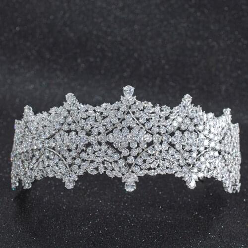 2019 New Crystal Cubic Zirconia Bridal Wedding Soft Headband Hairband Tiara Hair Jewelry Accessories Hairpieces CHA10023