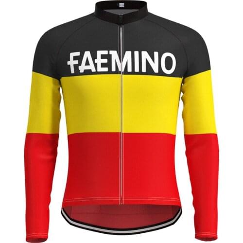 1962 Competition Italy FAEMINO Team Man Retro Cycling Jersey Long Sleeves Clothing Triathlon Bike Jersey maillot ciclismo hombre