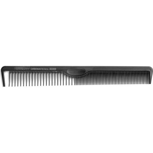 1Pc Cover Big Flat Comb Hair Cutting Comb Barber Professional Styling Comb Black Antistatic Carbon Fiber Comb