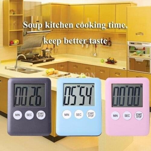 200Pcs/Lot Magnetic Square Cooking Timer Kitchen Time Multifunctional Alarm Clock Tools For Basketball Race Mask Pizza