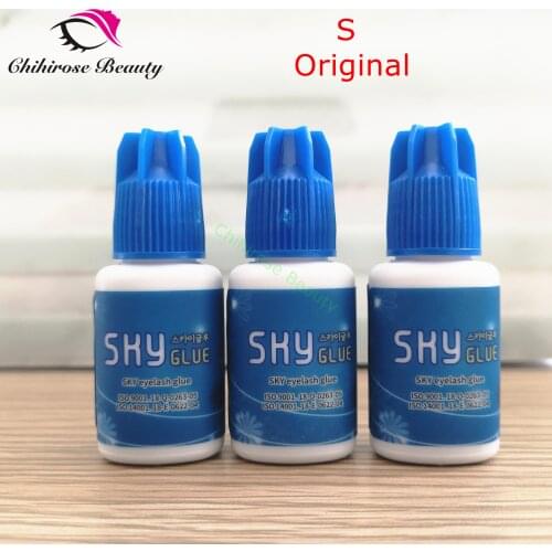 3 bottles fastest Korea Sky Glue 2-3s dry time Most Powerful S for Eyelash Extensions MSDS Adhesive lasting 6 weeks