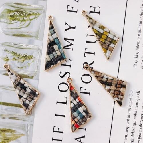 6pieces/lottoy irregular trianglek goldconnectors for jewelry makingjewelry making supplies Other