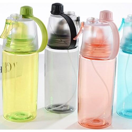 600ml Capacity Sports Portable Water Bottle with Scale Leakproof Clear Anti-leak Drinking Cup for Running Cycling Climb