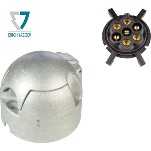 7 pole Aluminum Trailer Caravan Socket 12 V 7 Pin Erich-Jaeger