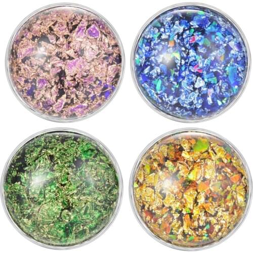 9 Colors Resin Ginger Snap button Charms With Copper Metal Base Fit 18mm Snap Jewelry Vn-1965