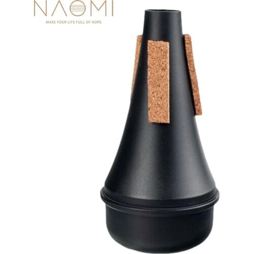 Naomi Black Trumpet Mute Trumpet Accessories Plastic Silencer Musical Instrument Accessories For Practice Beginner