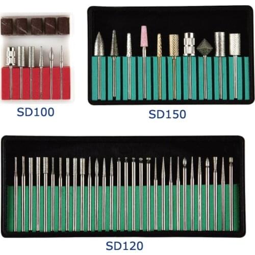 Diamond bur nail kits nail burs tools set and hot sell nail short cylinder diamond podiatry bur,diameter 2.35mm (3/32")