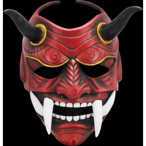 Anime Inu x Boku SS Shirakiin Ririchiyo Atavistic Mikofuku Cosplay Mask Resin Samurai Mask Japan Prajna Mask Hannya Mask