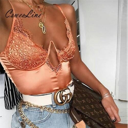 CsweeLine Women's Lace Bodysuit