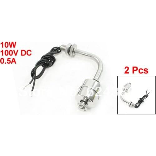 2 Pcs / Lot Stainless Steel Fish Tank Liquid Water Level Sensor Right Angle Float Switches ZSL7810