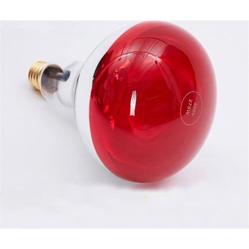 Infrared therapy light bulbs 275w household far red bulb screw beauty salon grill lamp home explosion-proof bulbs