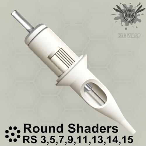 BIGWASP Standard Tattoo Needle Cartridges - Round Shaders 3/5/7/9/11/13/14/15RS